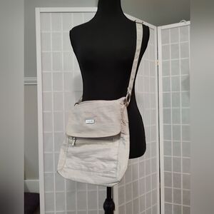 Baggallini Silver Travel Bag with Sleek Design Adjustable Strap